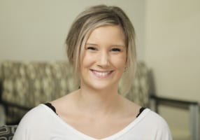 Jillian the dental implant patient in Hiawatha, IA: 